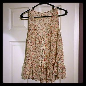 Hippie style sheer over shirt.