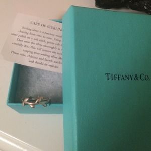 Tiffany olive branch sterling silver ring.