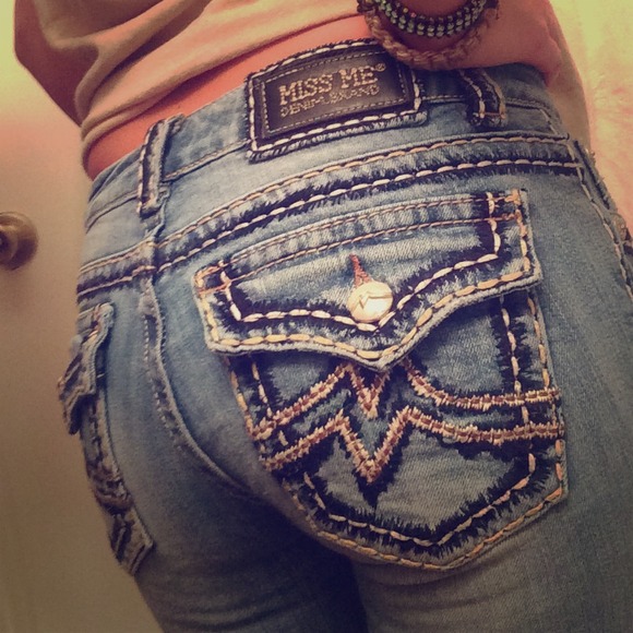 Miss Me distressed faded jeans Sz 26