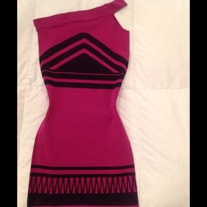 Bebe Bodycon One Shoulder Dress
