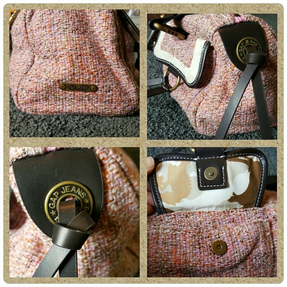 Sold. Gap pink tweed satchel - Picture 4 of 4