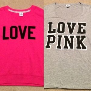Two Victoria's Secret pink tops!