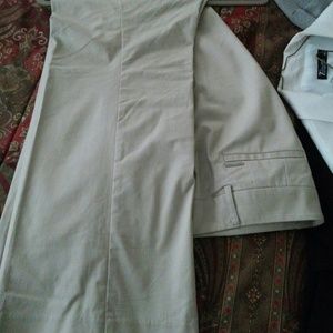 Khaki boot cut dress pants and boot cut curvy jean