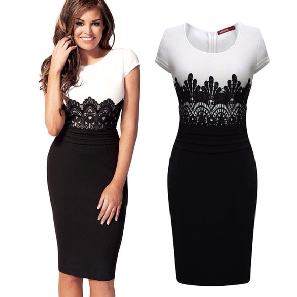Brand new! Never worn cute b&w dress!!!! Only $30