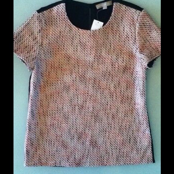 Tweed mixed media top. - Picture 3 of 4