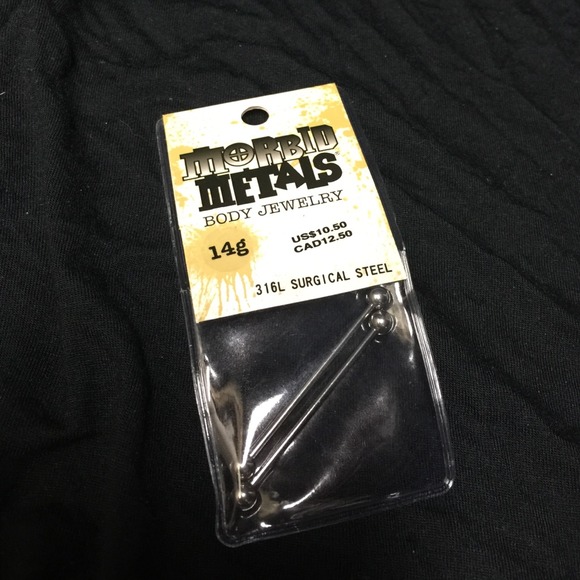 Morbid metals industrial bars for the ears. - Picture 1 of 1