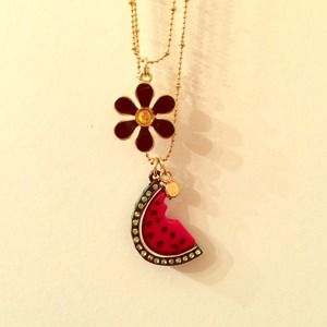 Betsey Johnson Watermelon Necklace
