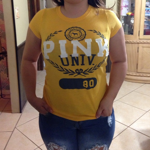 Victoria Secret Pink, small or med yellow & white - Picture 1 of 4