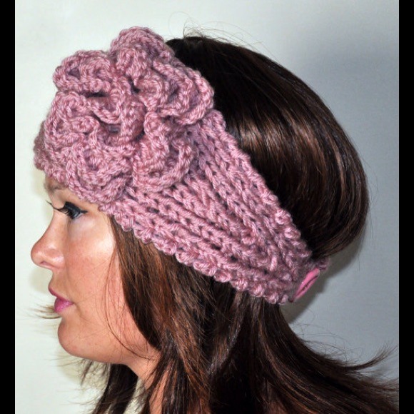 Accessories - Handmade Crocheted ear warmer- bottom image