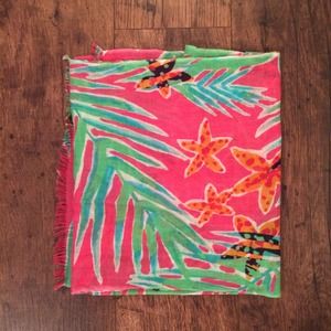 Lilly Pulitzer Hotty Pink Leied Murfette Scarf