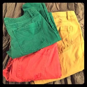 THREE EXPRESS COLORED JEAN LEGGINGS