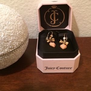Juicy couture hearts & bows earrings