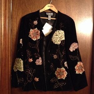 QVC Indigo Moon Velvet Jacket