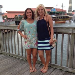 Sea form floral shift dress