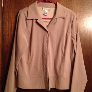 Tan Soft Jacket with Buttons