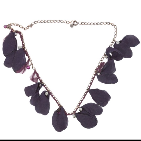 🌹 Lanvin Flower Petals and Amethyst Long Necklace - Picture 2 of 4