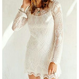 UO Ecote Embellished Mesh Dress