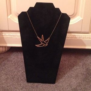 Bronze american eagle necklace