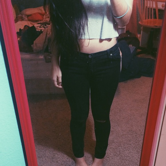 Ripped Black Jeans
