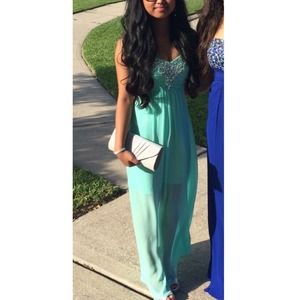 Turquoise Prom Dress