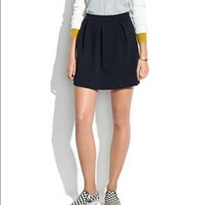 Madewell black bistro mini skirt