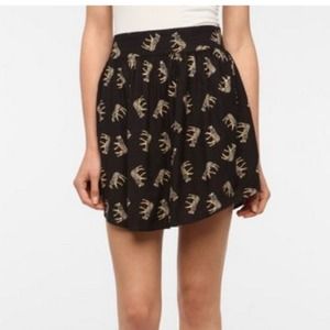 Kimchi Blue soft woven full skirt zebra print