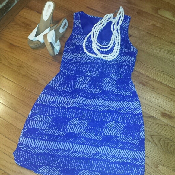 Flattering royal blue dress