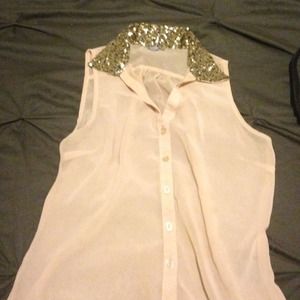 sequin collar top WILL BUNDLE
