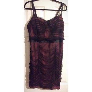 Black Sheer Lace Dress