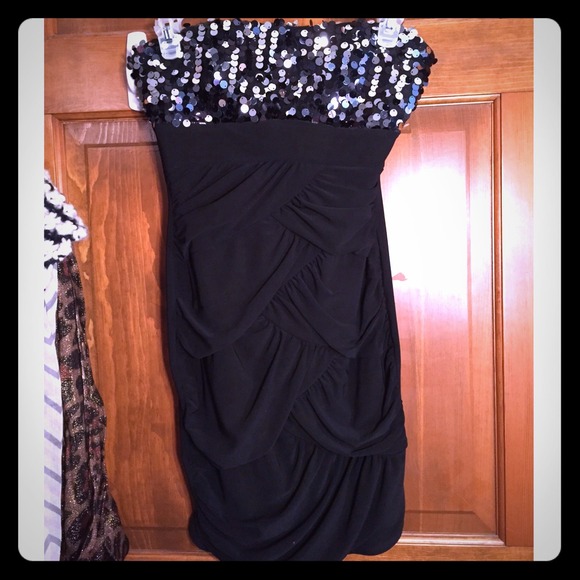 Black dress with sequins