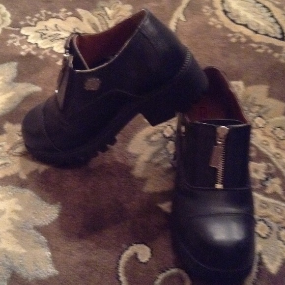 Black Shoes-Harley Davidson