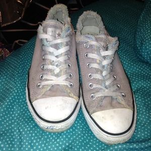 Gray Low Top Converse