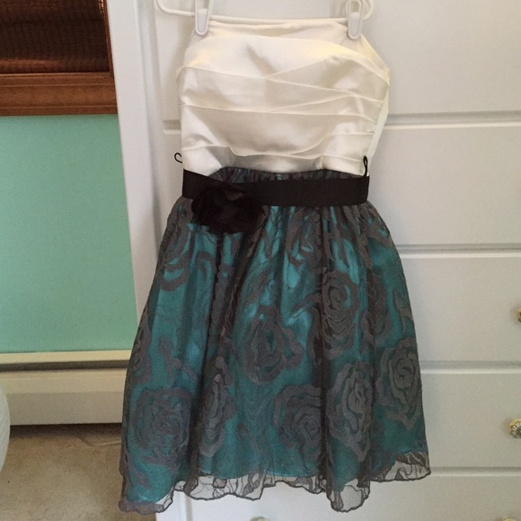 Strapless cocktail dress