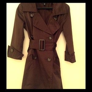 Brown Bebe trench coat