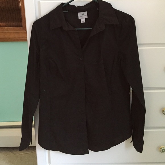 Black oxford shirt