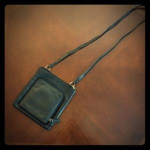 Leather cross body bag