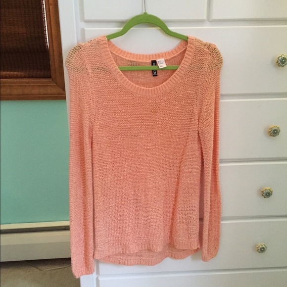 Open knit sweater