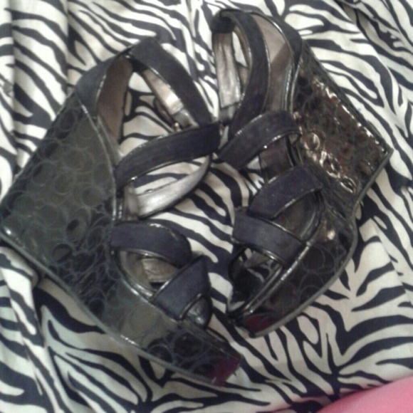 Coach Marlla stitched wedge - Picture 3 of 4