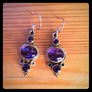 🍇Unique Purple Gemstone Earrings🍇