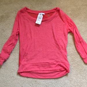 Lace back sweater