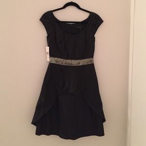 Carmen Marc Valvo black cocktail dress