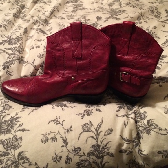 Red Boots size 8