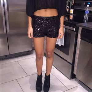 Forever 21 Glittered Shorts