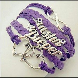 Infinity bracelet purple Justin bieber