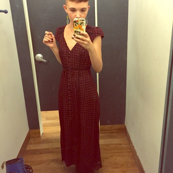 Checkered urban dress