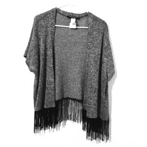 Marled Fringe Kimono