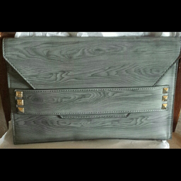 Woodgrain Clutch Purse