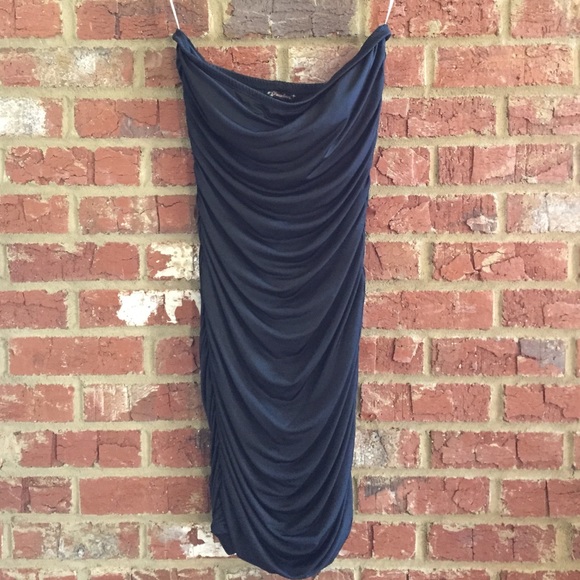 Xtraordinary black strapless dress