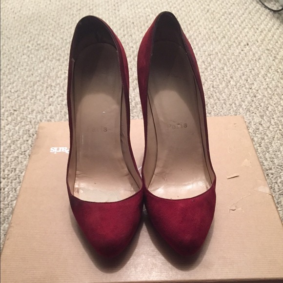 Christian Louboutin Decollette Red Suede shoes - Picture 2 of 4