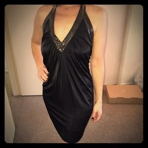 BCBGMaxAzria Halter Dress
